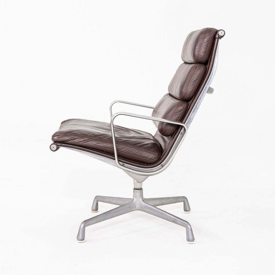 Soft Pad Lounge Chair and Ottoman, Models EA416 and EA423