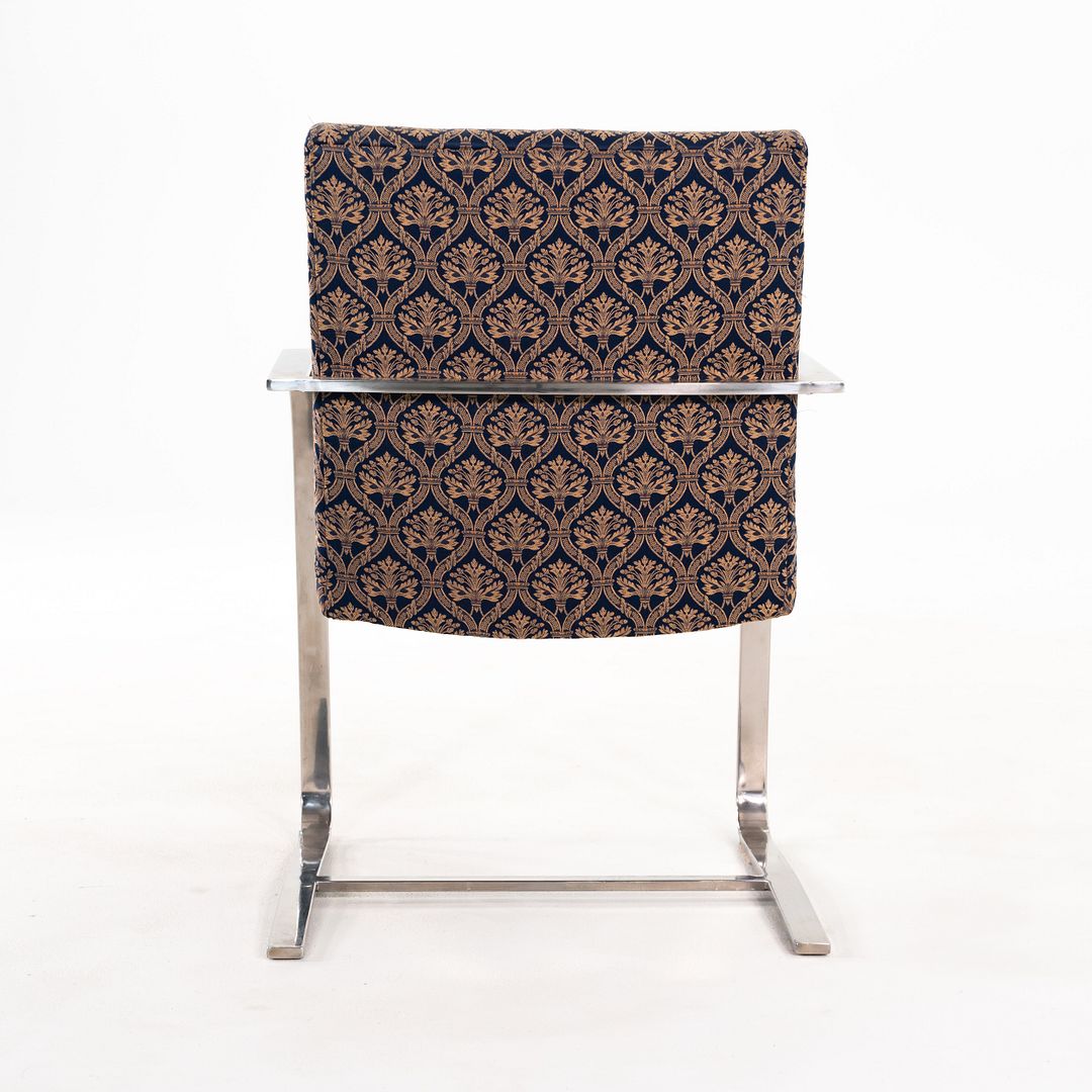 Miesian Influenced Flat Bar Cantilever Chair