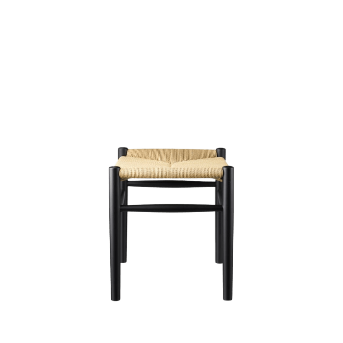 J83 Stool — Jet Black Painted Beech