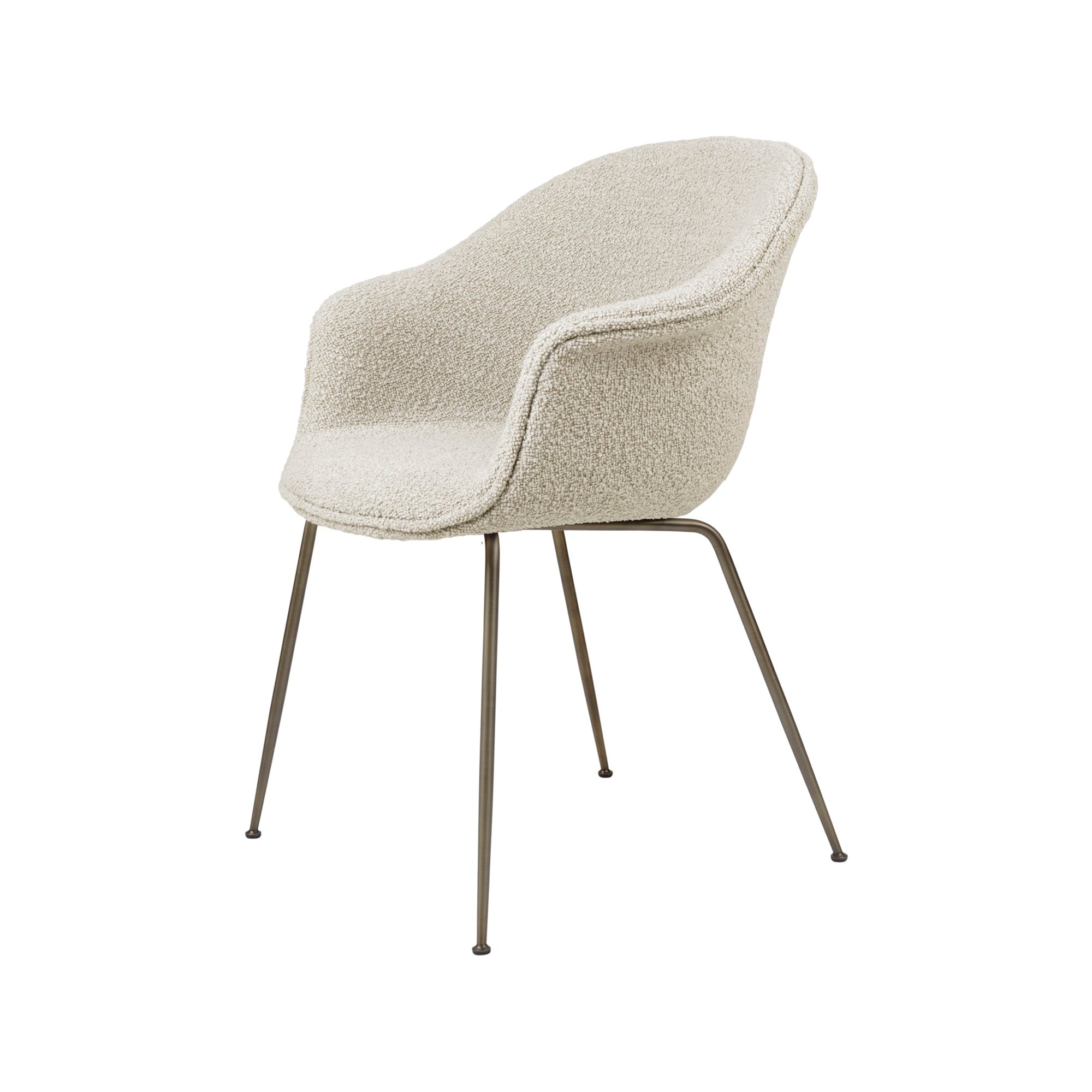 Bat Dining Chair — Fully Upholstered with Conic Base