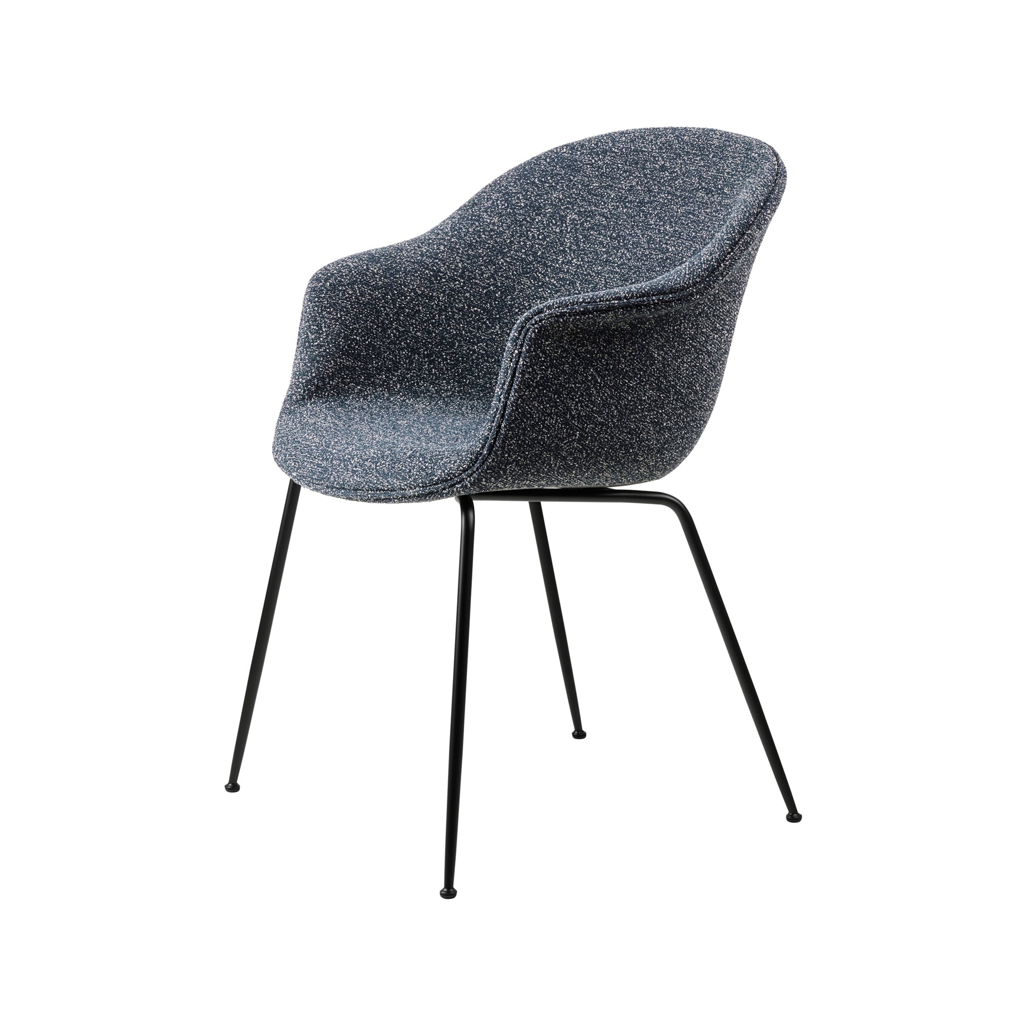Bat Dining Chair — Fully Upholstered with Conic Base