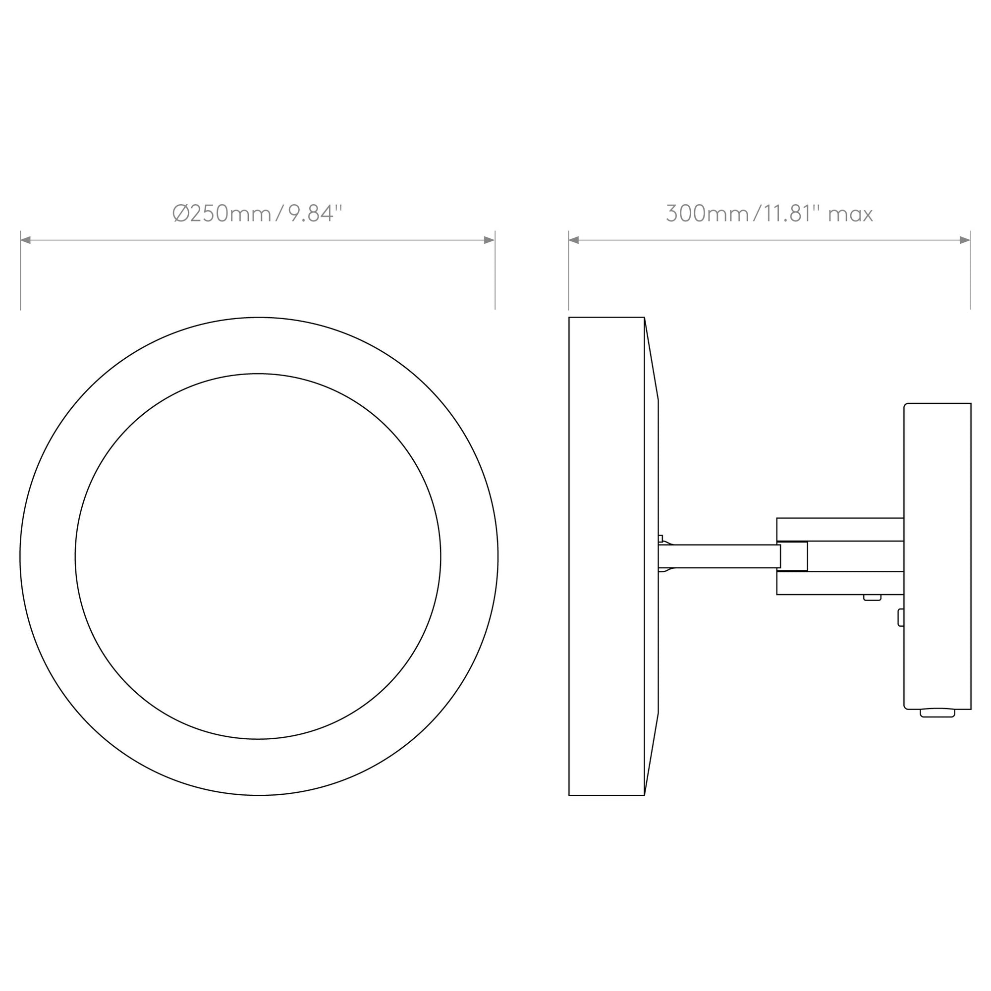 Catena LED Magnifying Mirror