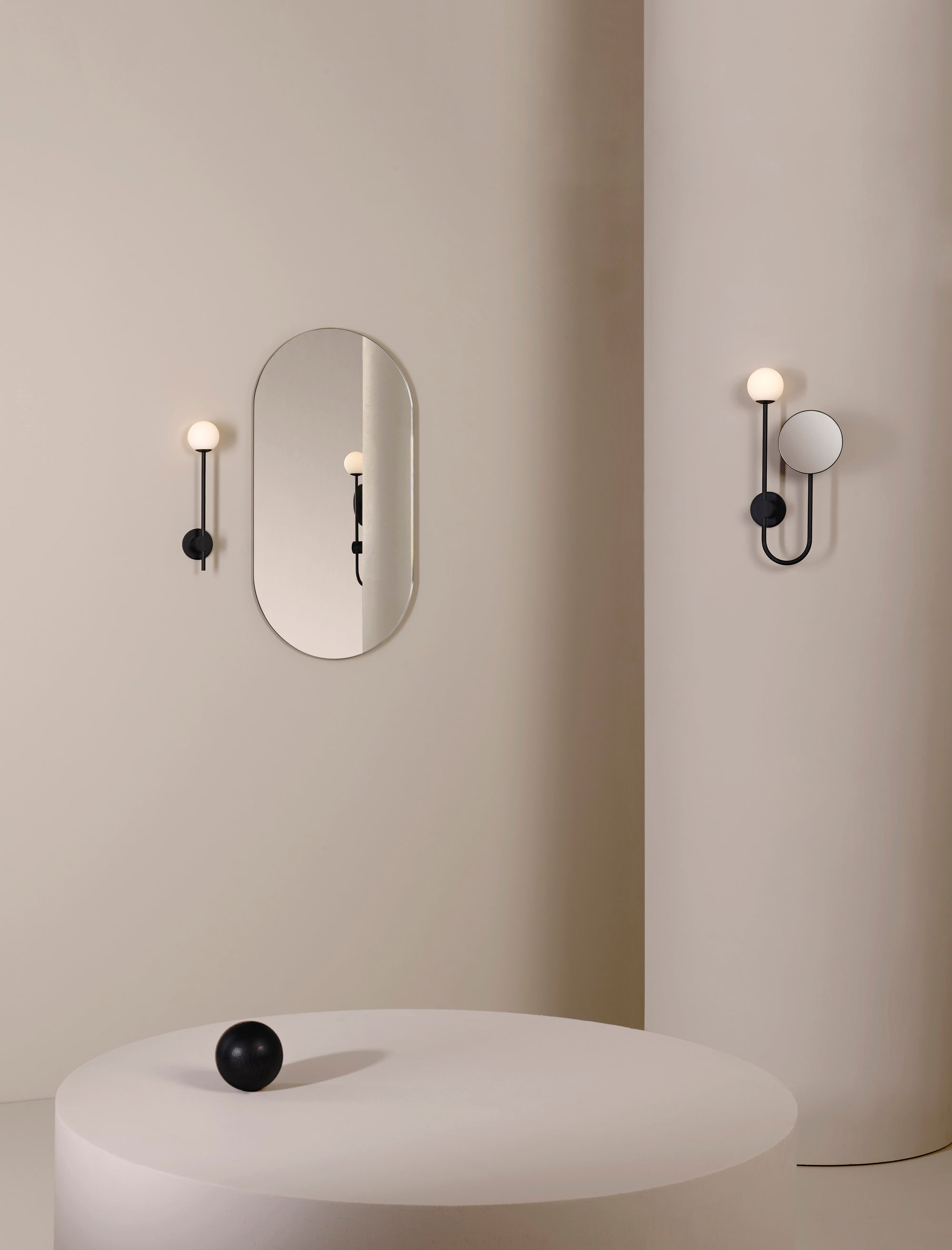 Orb Magnifying Mirror Lamp