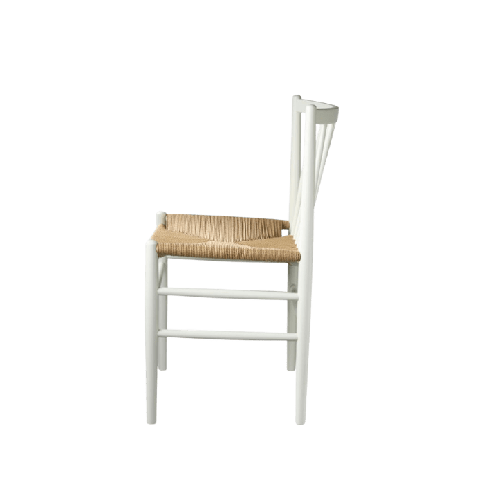 J80 Chair — Pure White Painted Beech