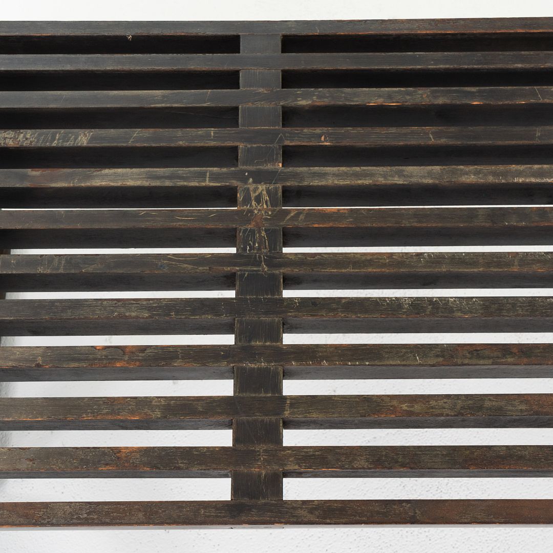 4692 Slatted Platform Bench