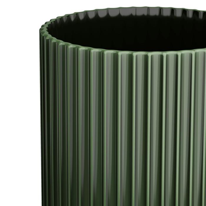 Lyngby Porcelaen Vase — Dark Green