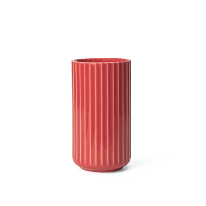 Lyngby Porcelaen Vase — Red