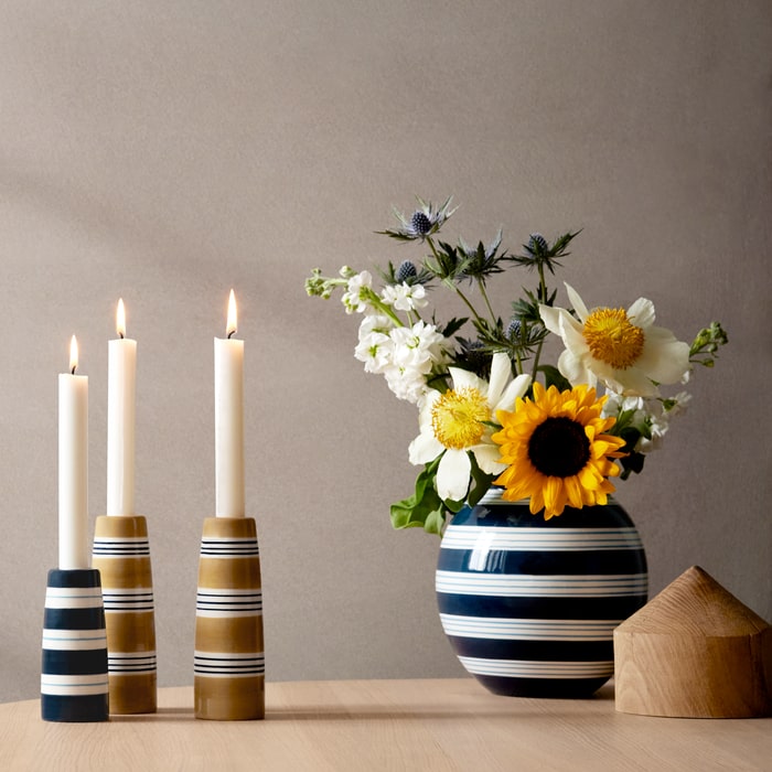 Kähler Omaggio Nuovo Vase — Dark Blue