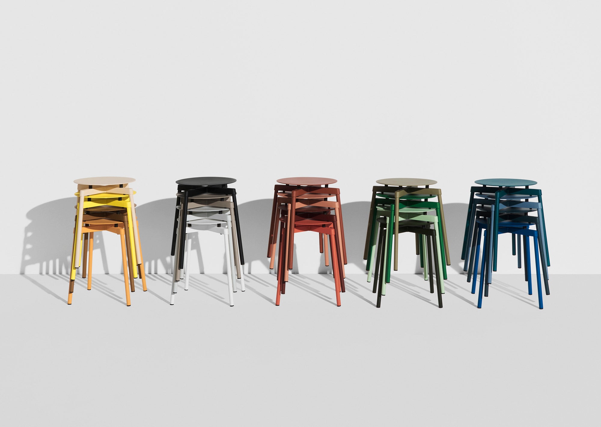 Fromme Stool — Aluminum — Set of 2