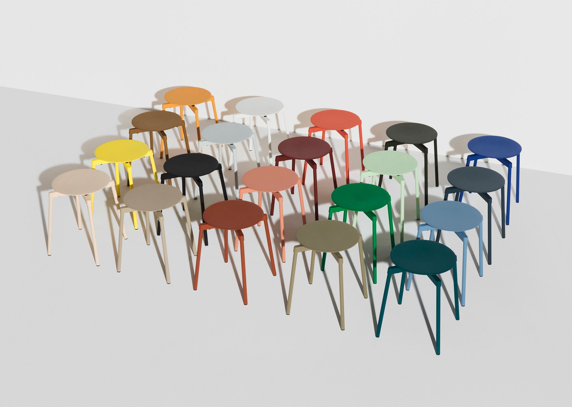 Fromme Stool — Aluminum — Set of 2