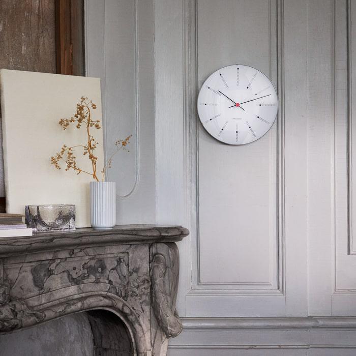 Arne Jacobsen Bankers Wall Clock — Large White