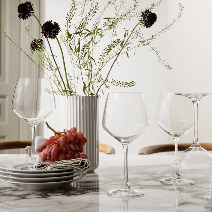 Lyngby Porcelaen Vase — White