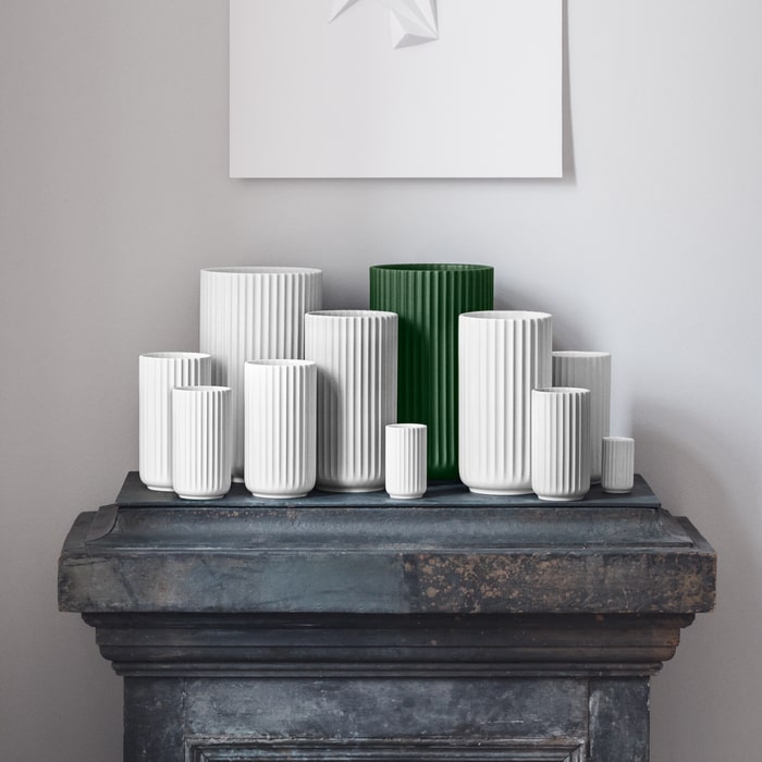 Lyngby Porcelaen Vase — White