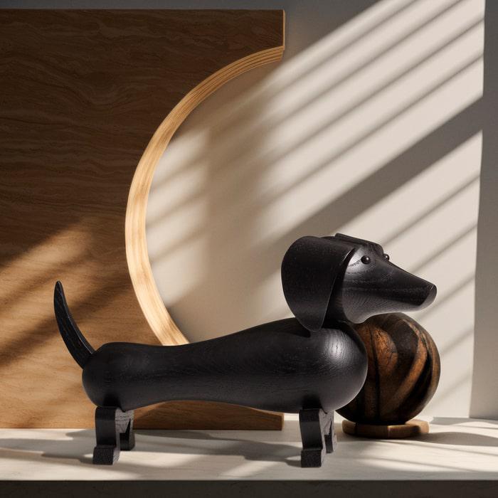 Dog — Dark Stained Oak