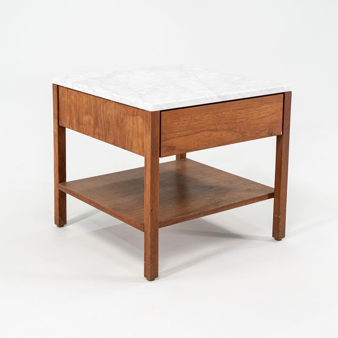 Walnut Bedside Table, Model 327 IS by Florence Knoll | Rarify