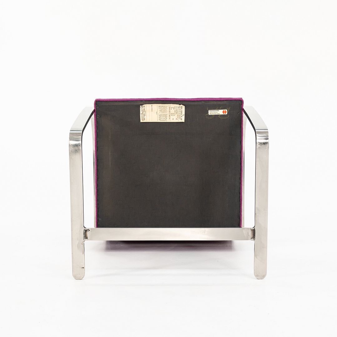 Stainless Flat Bar Brno Armchair, Model MR50