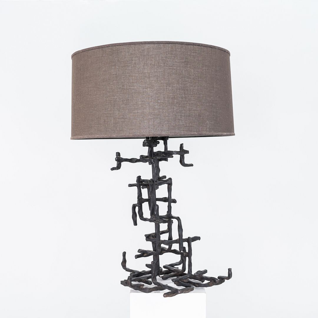 Sculptural Steel Lamp