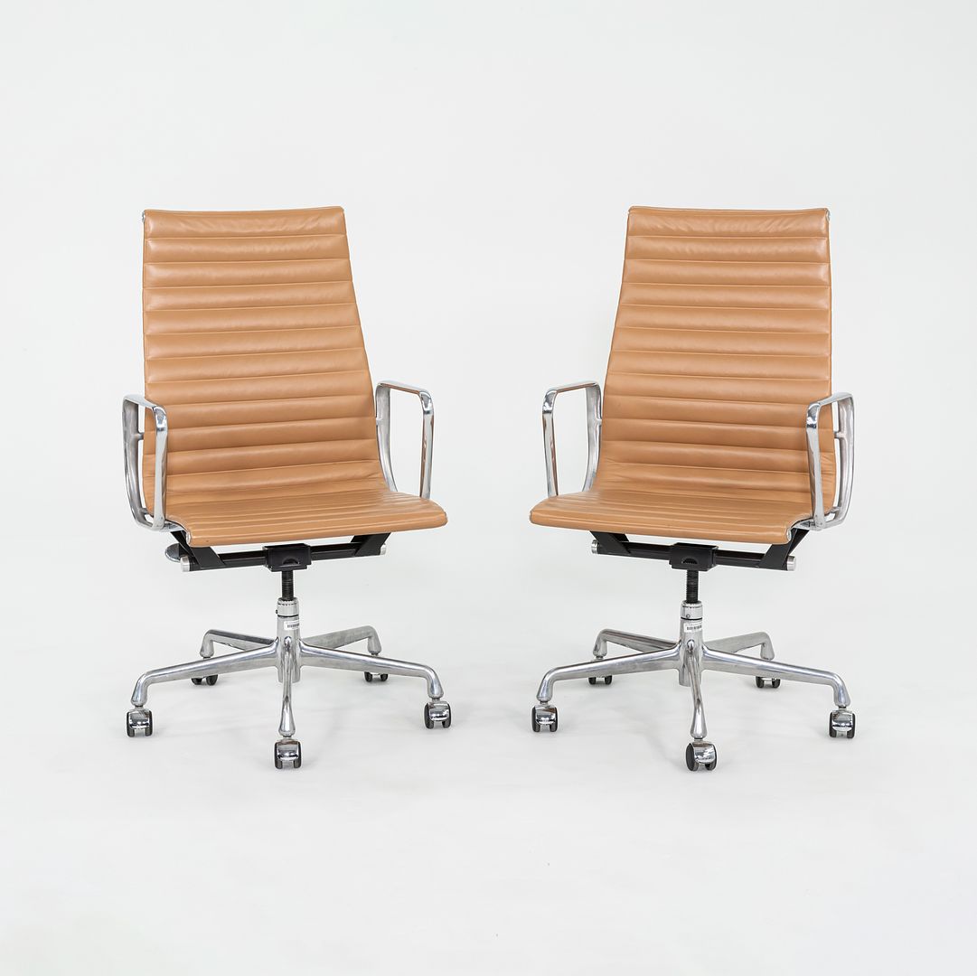 Tan eames office chair discount