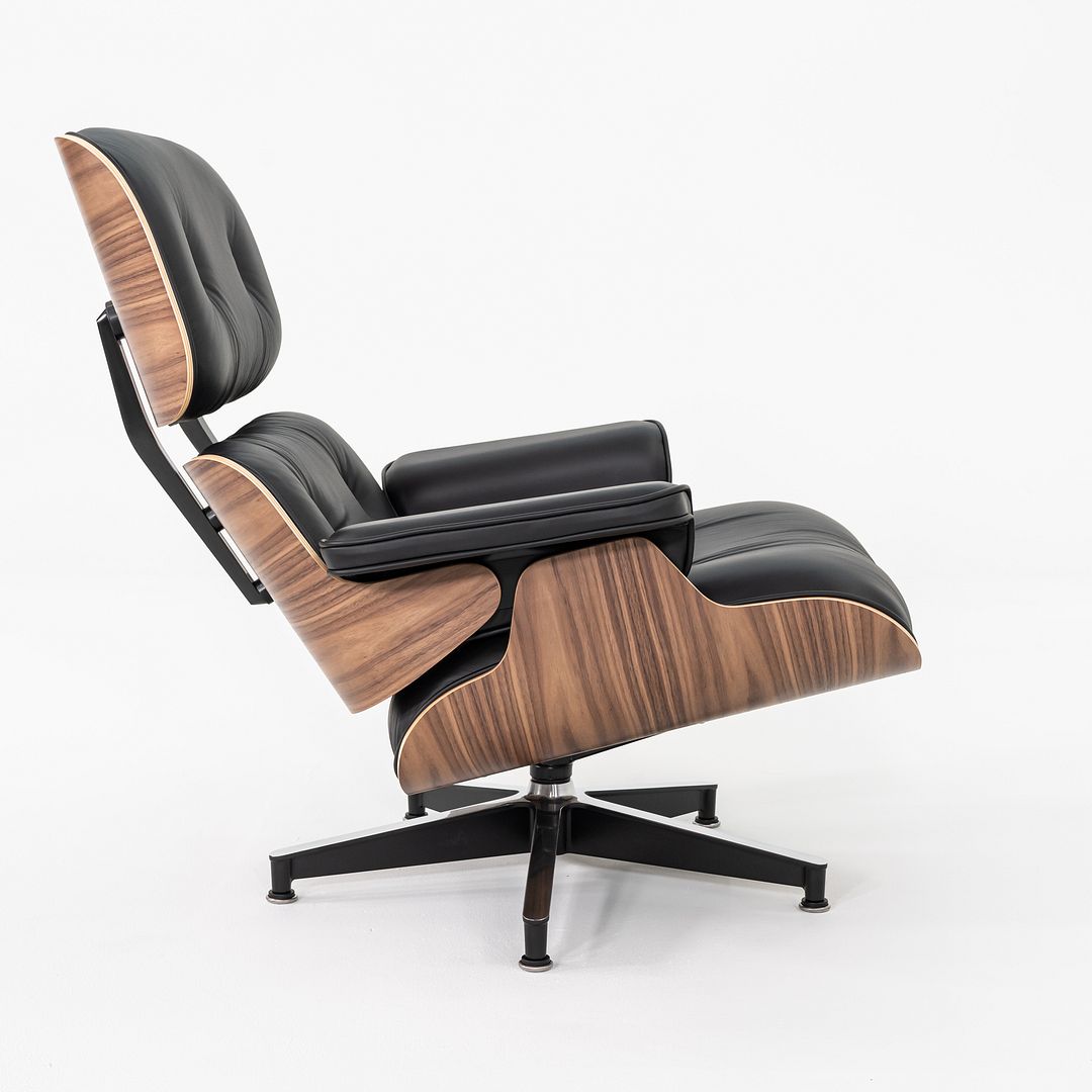 Tall Eames Lounge Chair and Ottoman, Model 670 and 671