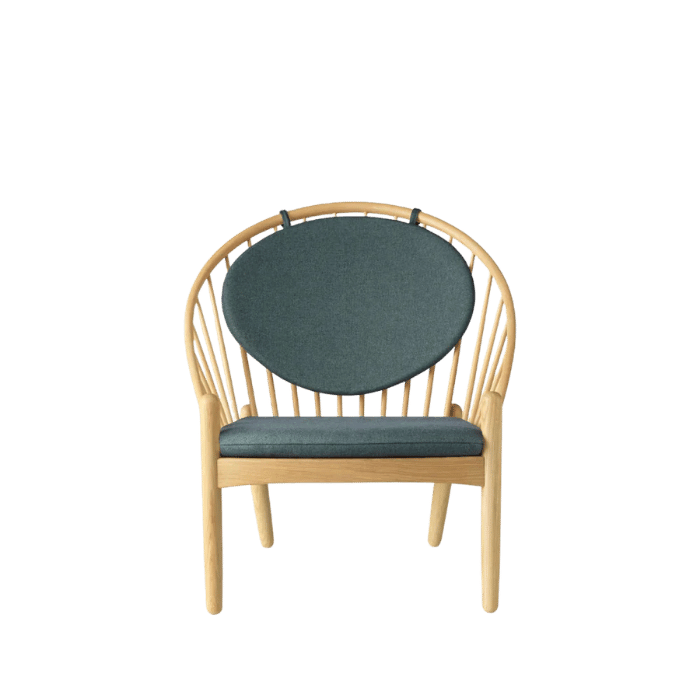 J166 Jørna Chair — Nature Lacquered Oak/Green