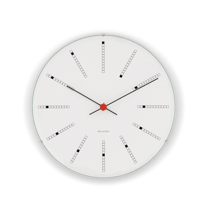 Arne Jacobsen Bankers Wall Clock — Large White