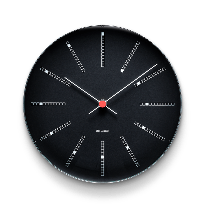 Arne Jacobsen Bankers Wall Clock — Large Black