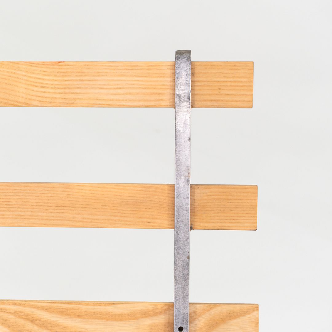 Oak and Aluminum Bench