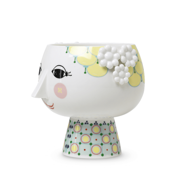Bjørn Wiinblad Eva Flower Pot on Base — Yellow
