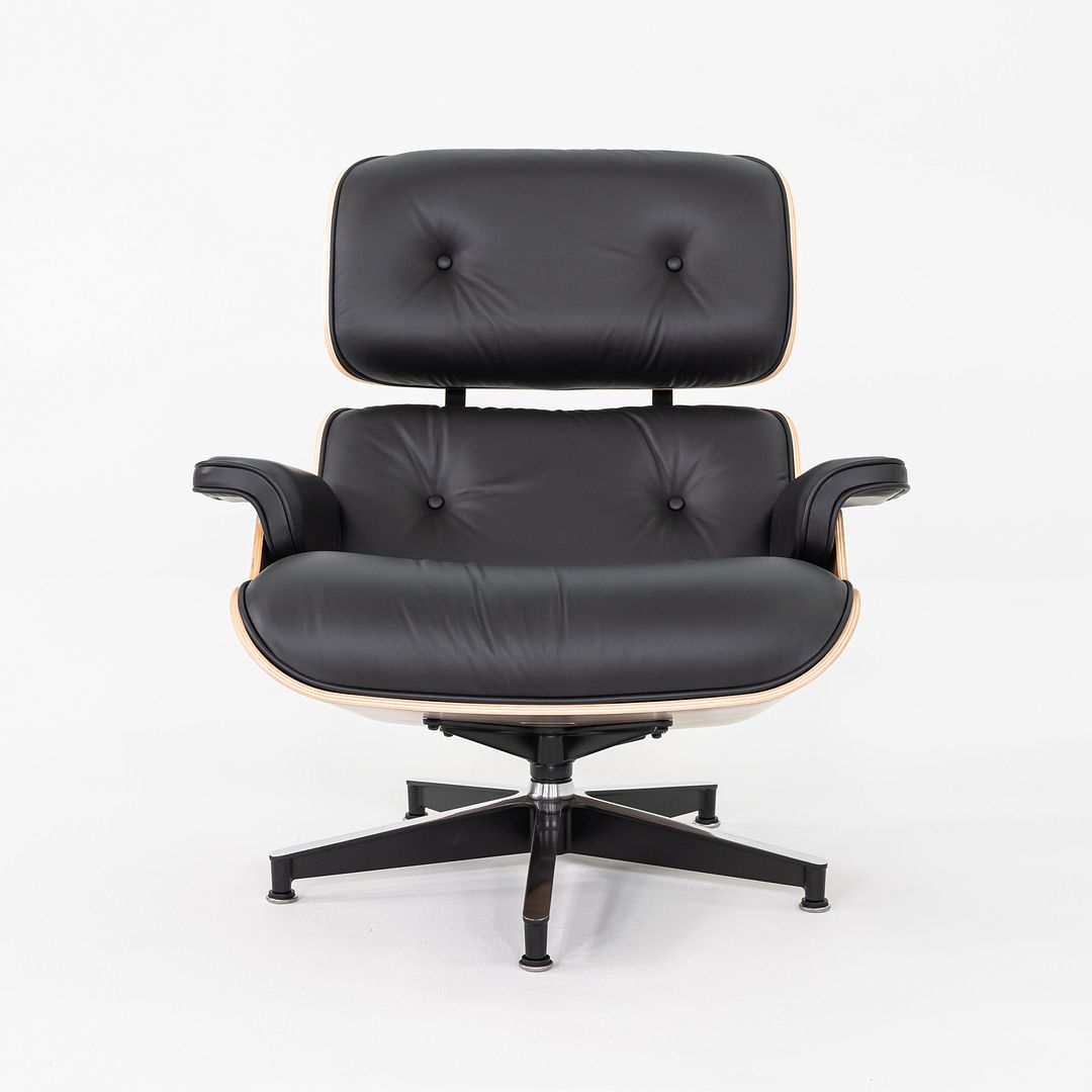 Tall Eames Lounge Chair and Ottoman, Model 670 and 671