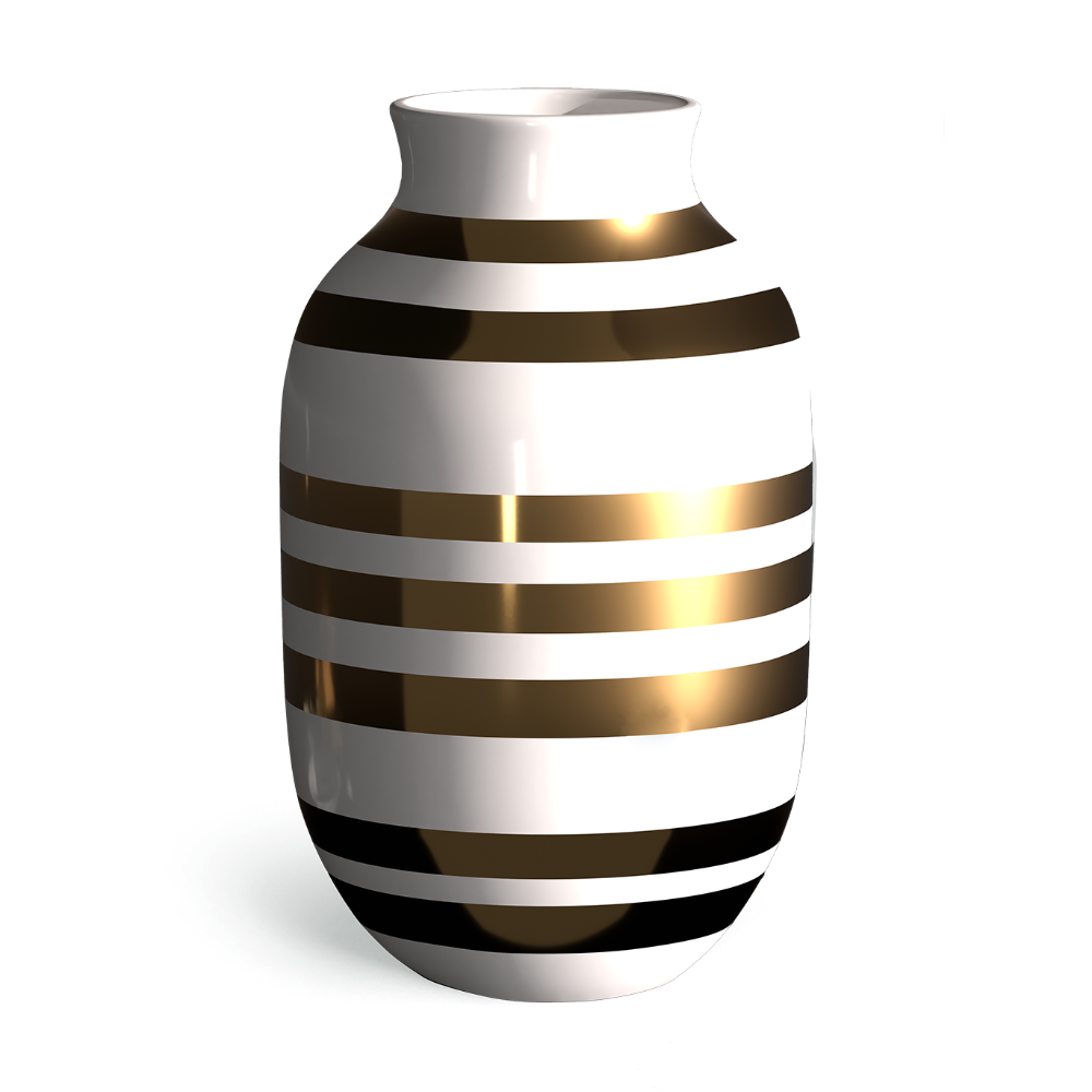 Kähler Omaggio Floor Vase — Brass