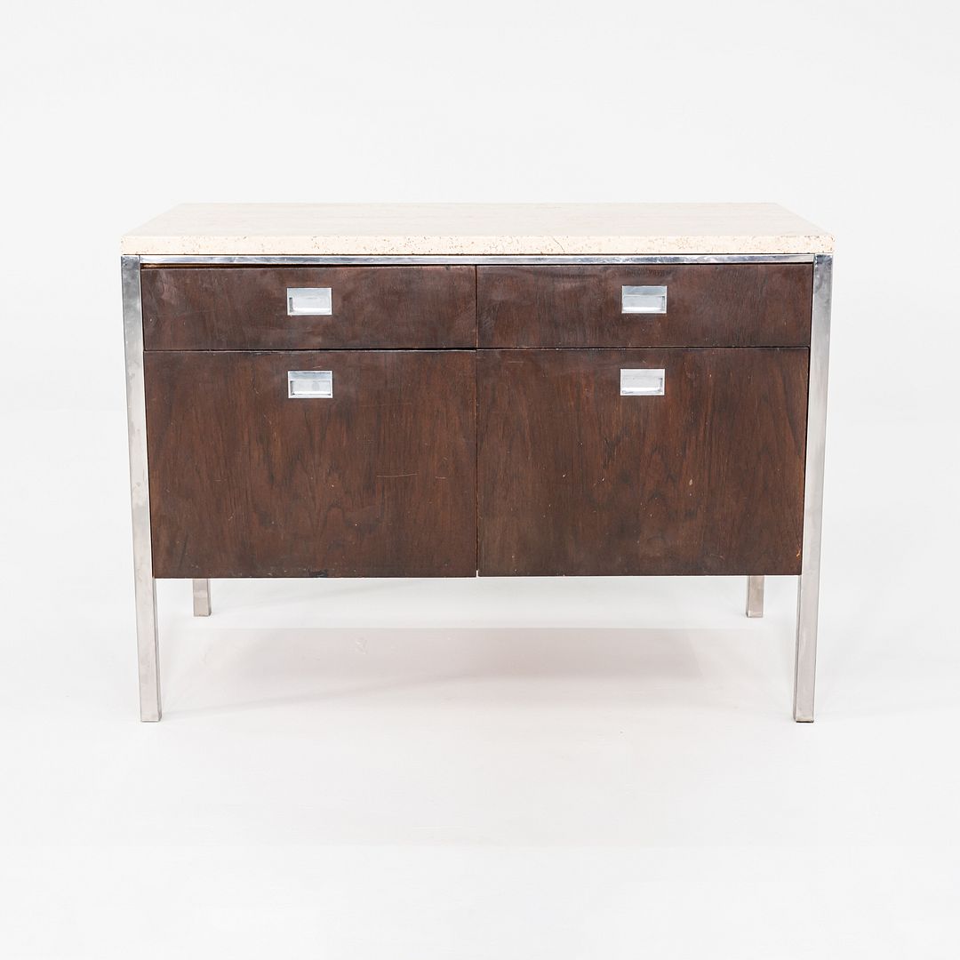 Walnut 2-Position Credenza