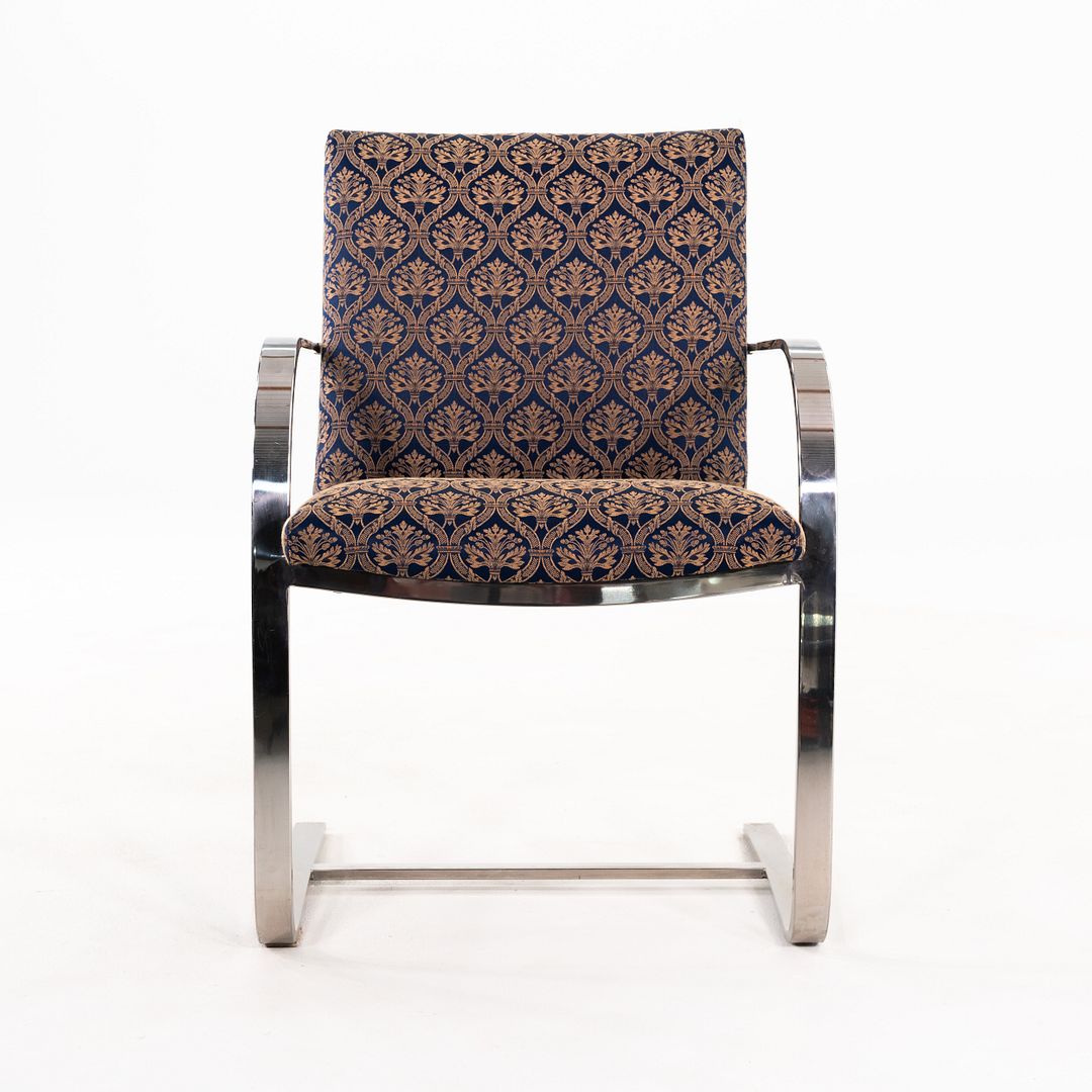 Miesian Influenced Flat Bar Cantilever Chair