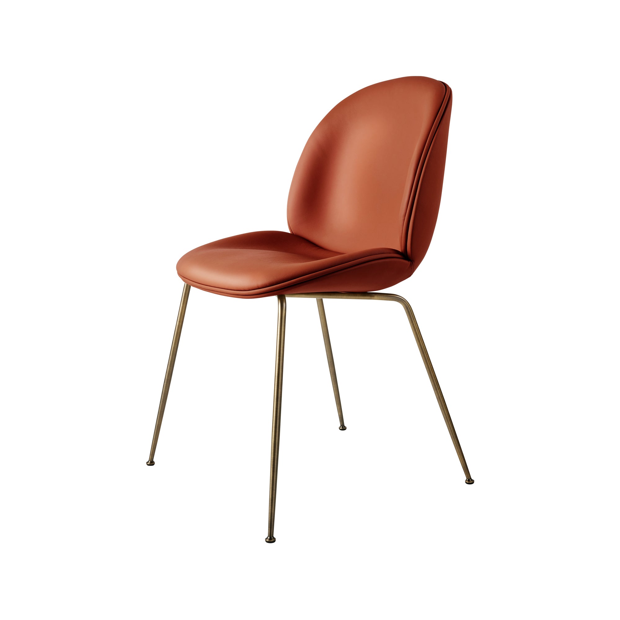 Beetle Dining Chair — Fully Upholstered with Conic Base