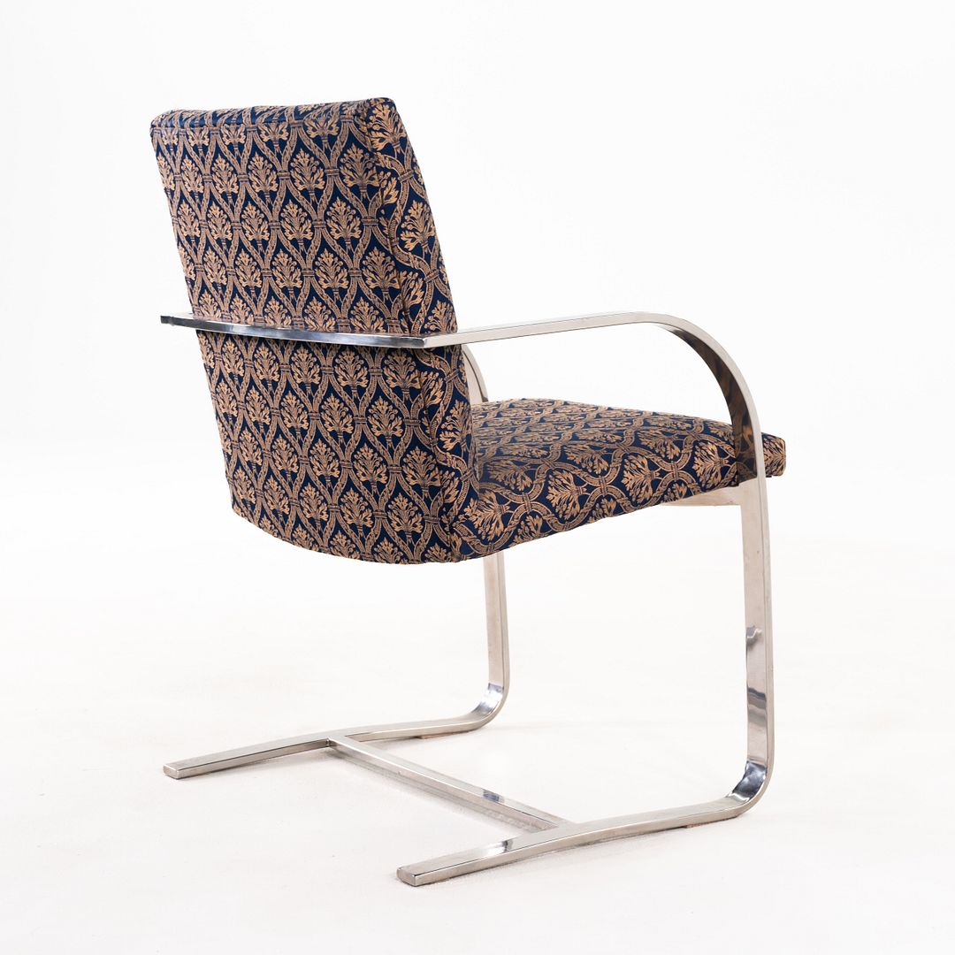 Miesian Influenced Flat Bar Cantilever Chair