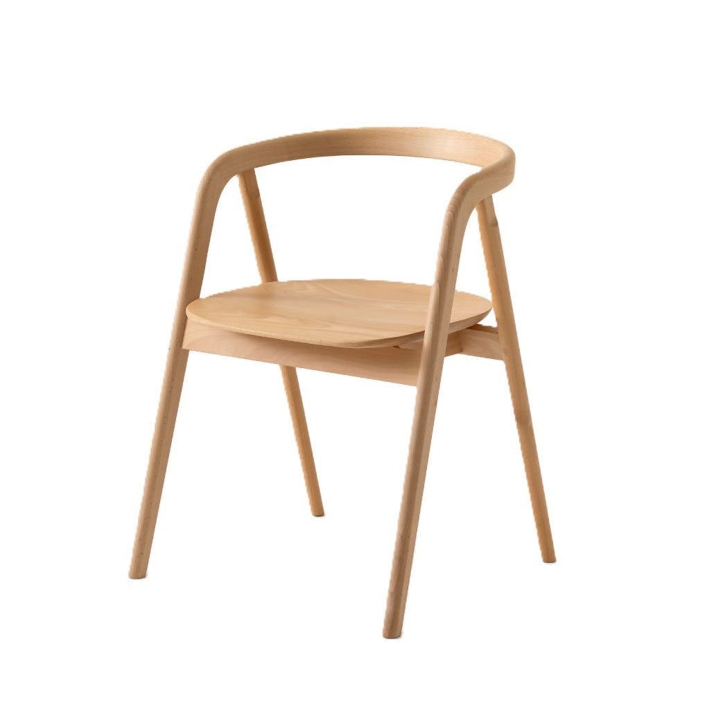 Shika Arm Chair — Wood Seat by Kengo Kuma — Rarify