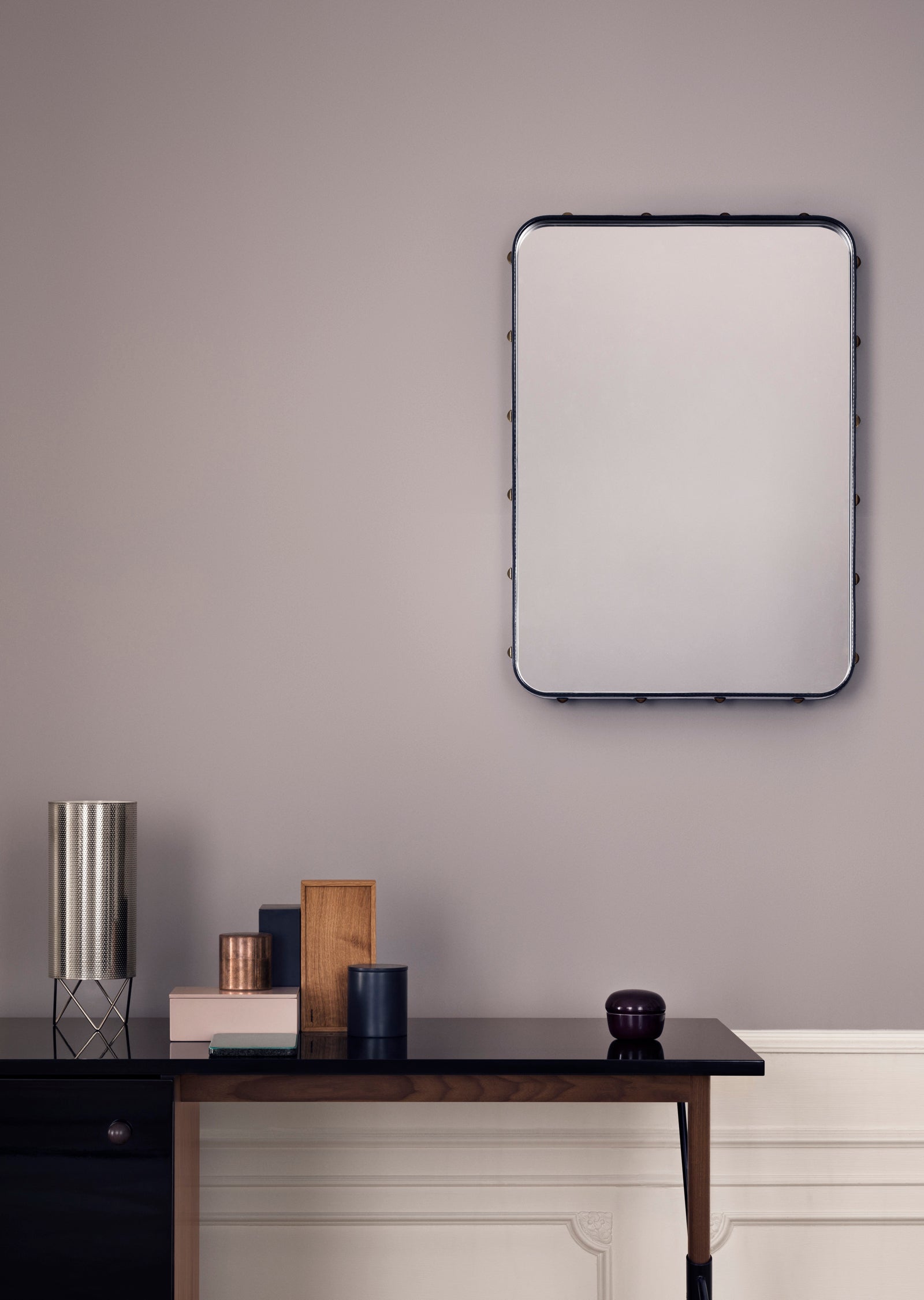 Adnet Wall Mirror — Round and Rectangle