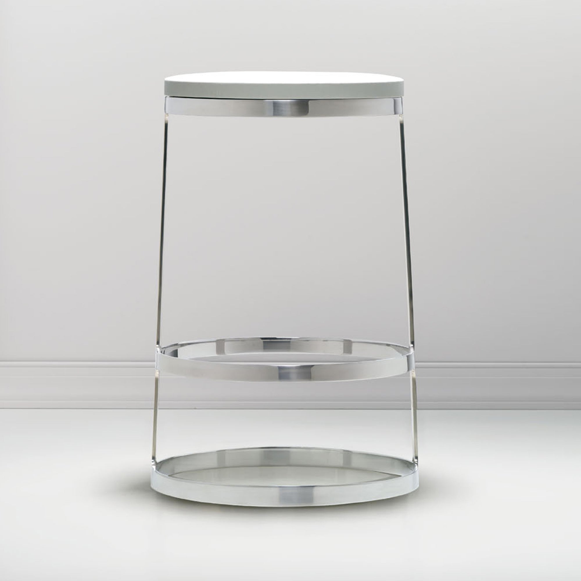 Aro Bar and Counter Swivel Stool — Upholstered Seat