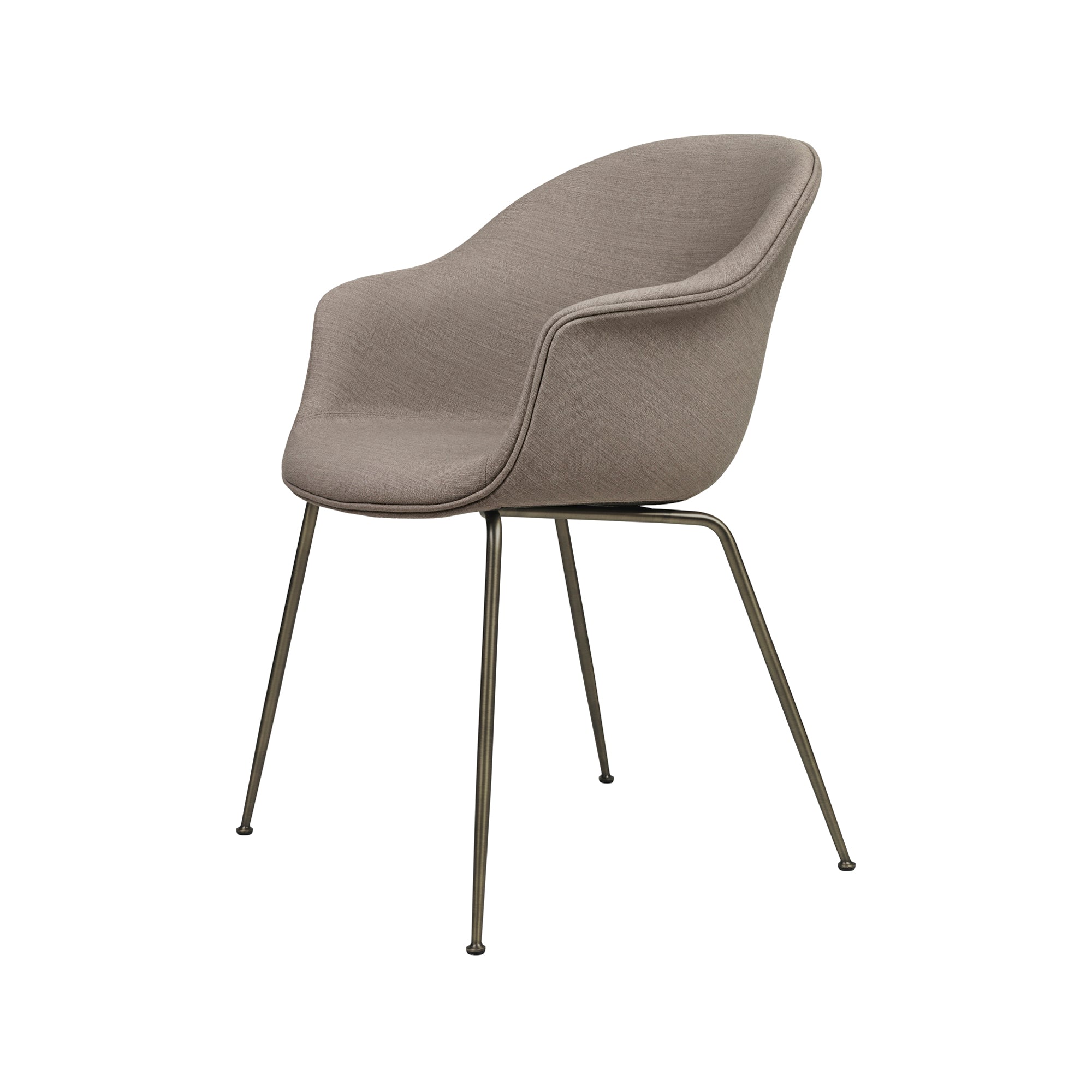 Bat Dining Chair — Fully Upholstered with Conic Base