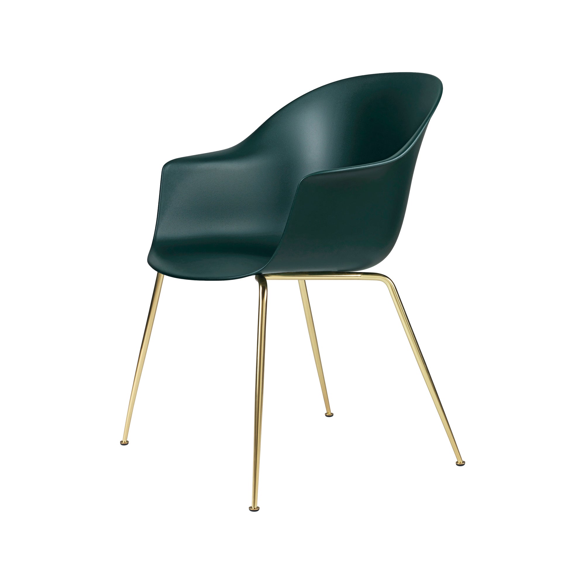 Bat Dining Chair — Un-upholstered with Metal Conic Base