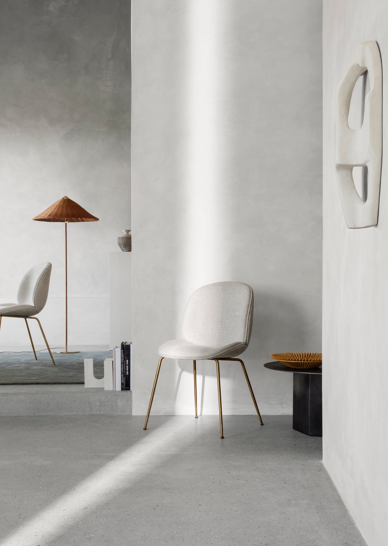 Beetle Dining Chair — Fully Upholstered with Conic Base