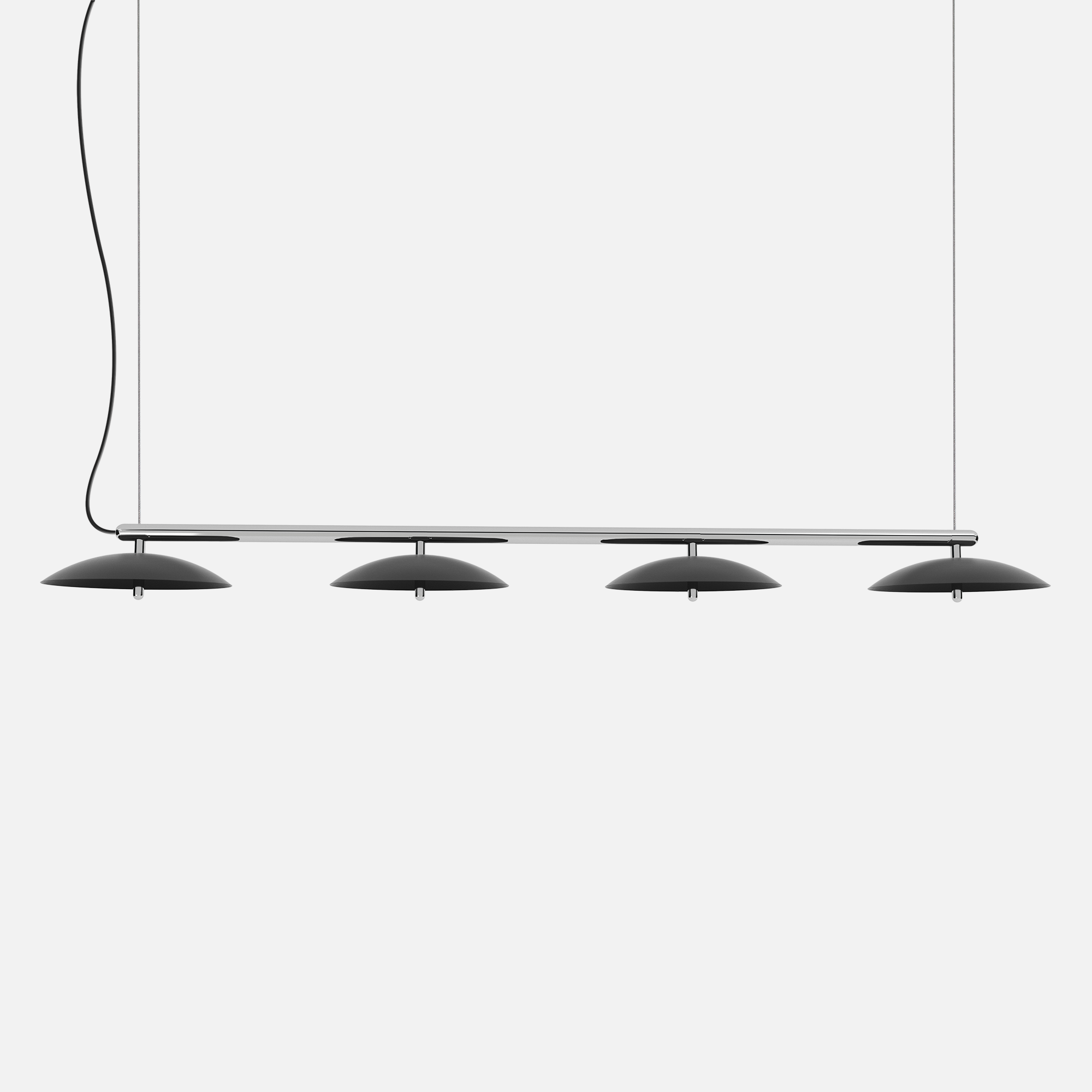 Signal Linear Pendant Light — Black & Nickel