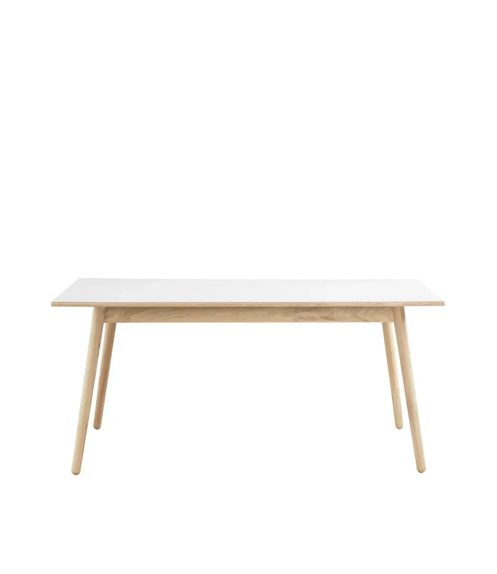 C35B Dining Table — Nature Lacquered Oak/Light Grey Linoleum
