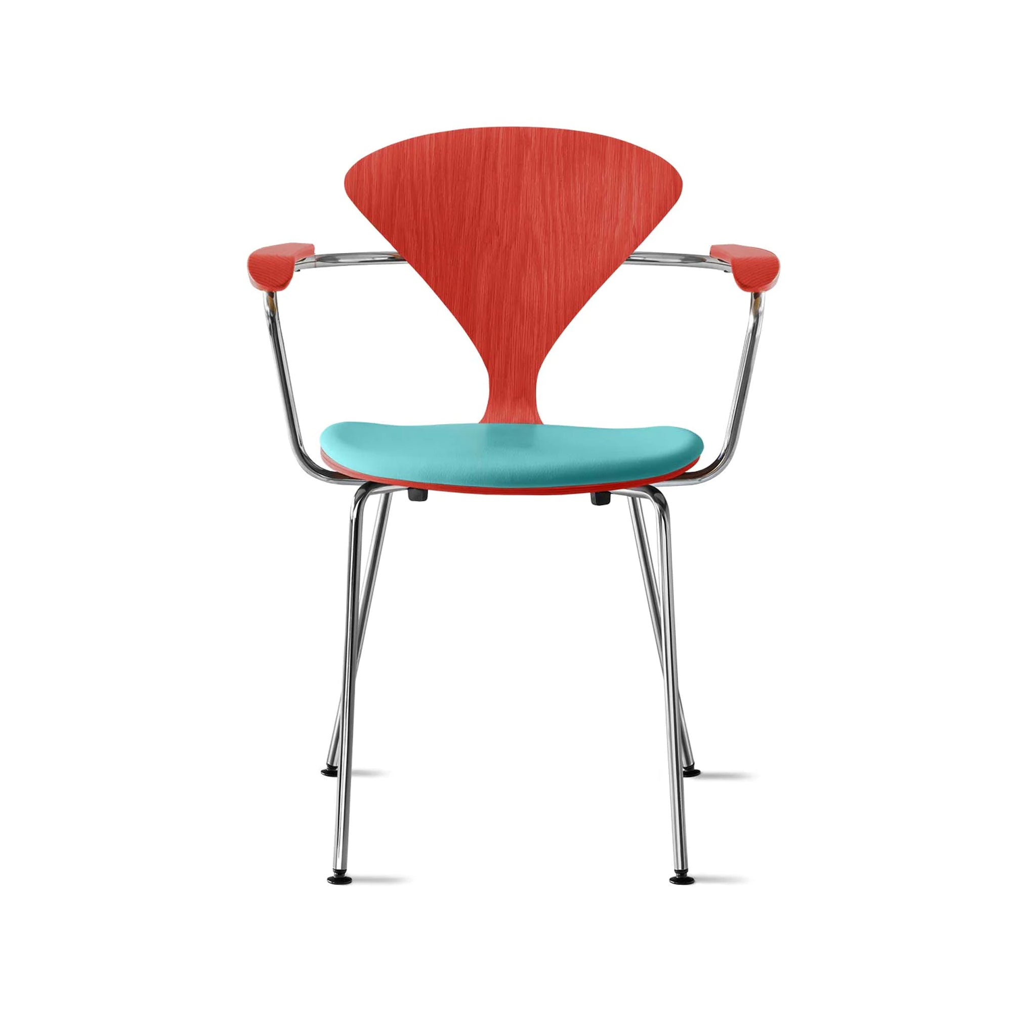 Cherner Metal Armchair with Seat Pad