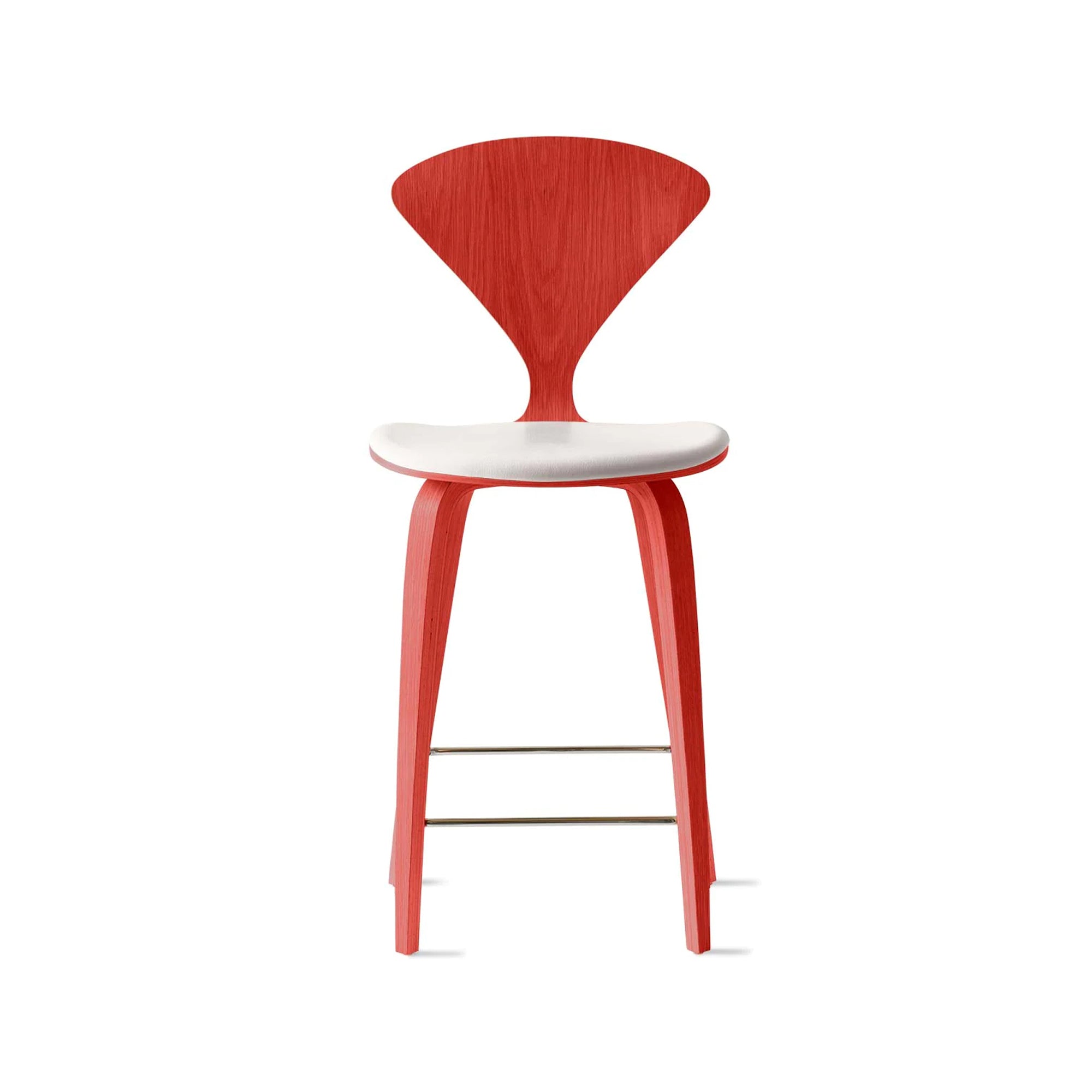 Cherner Wood Bar Chair with Seat Pad