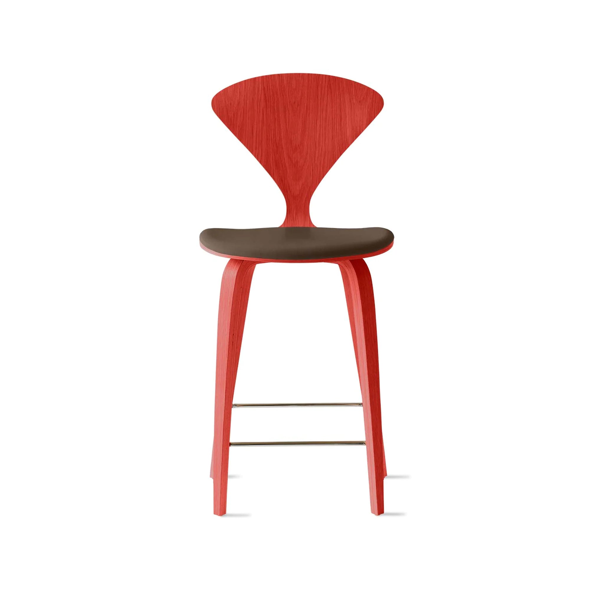 Cherner Wood Bar Chair with Seat Pad