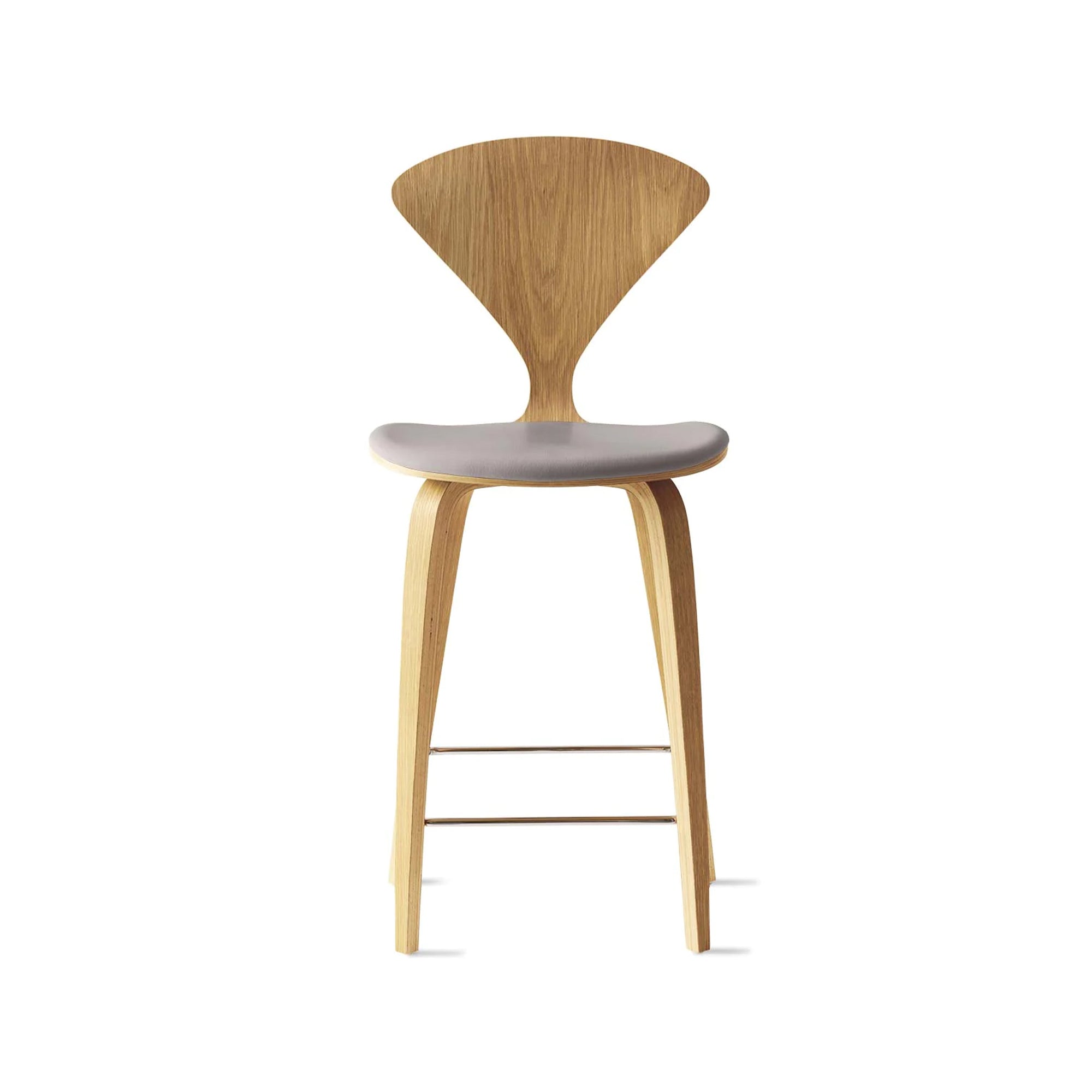Cherner Wood Bar Chair with Seat Pad