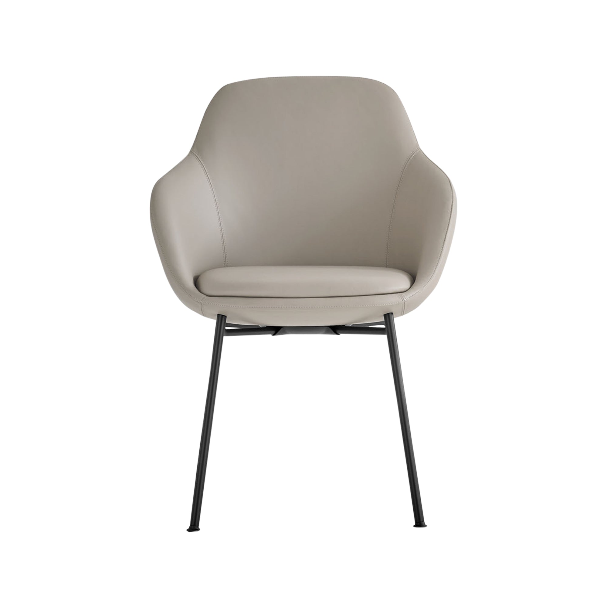 Chloe Dining Chair — Tubular Steel Base