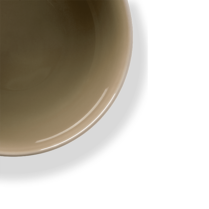 Lyngby Porcelaen Rhombe Earth Bowl — Clay 6.9"