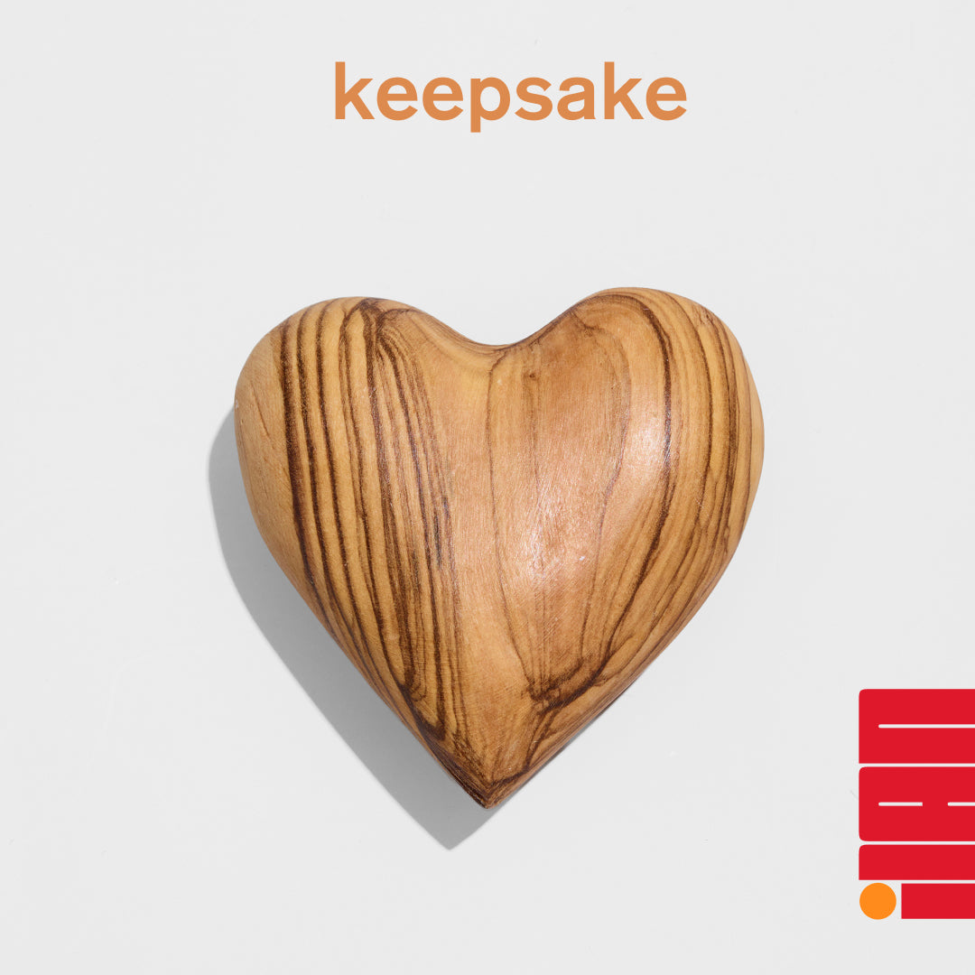 The Magnetic Olive Wood Heart