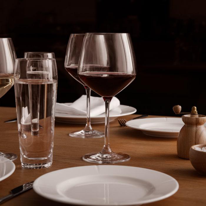 Perfection Burgundy Glass — Set of 6